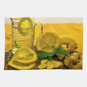 Pitcher of Lemon Tea Kitchen Towel