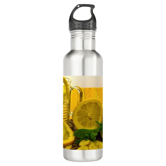 Pitcher of Lemon Tea Stainless Steel Water Bottle (Front)
