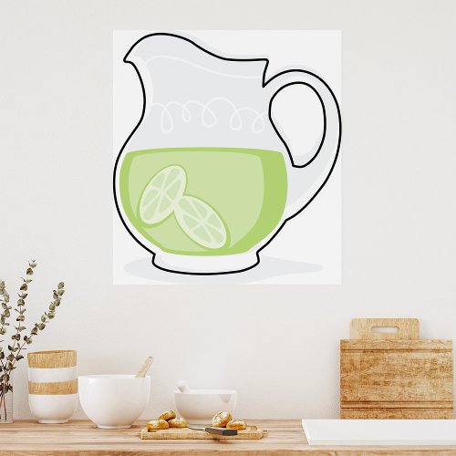 Pitcher Of Lime Juice Poster