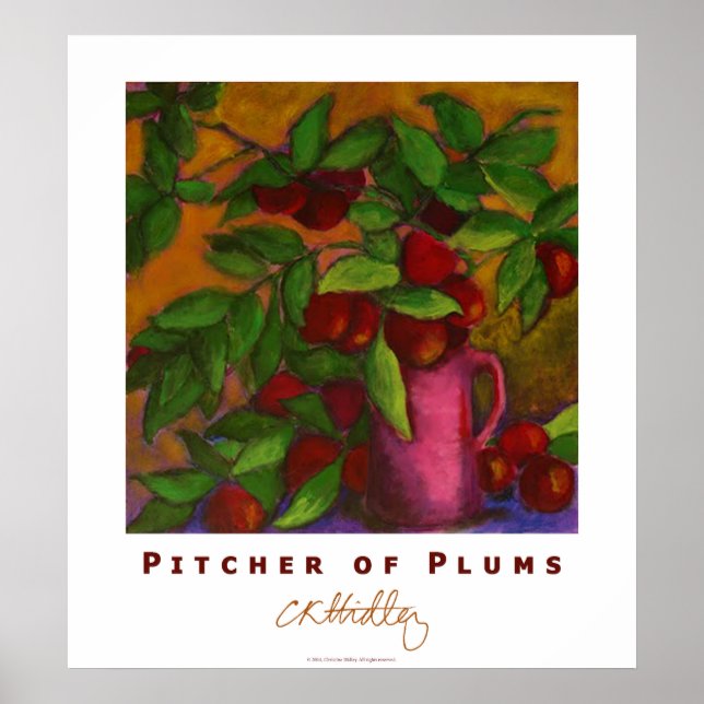 Pitcher of Plums Poster (Front)