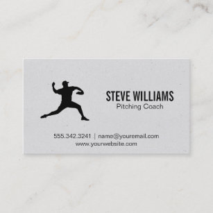 Pitcher   Sports Business Card