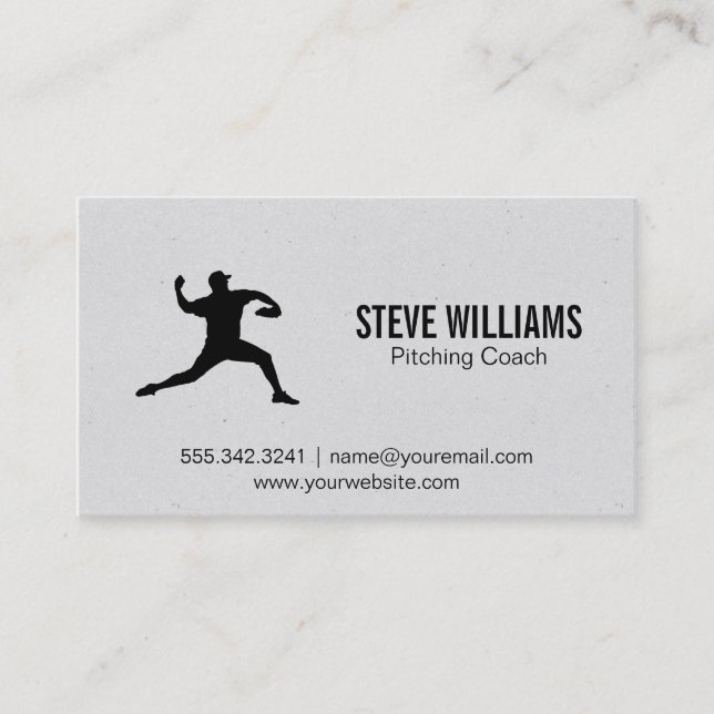 Pitcher | Sports Business Card (Front)