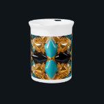 Pitcher with Bahamas Colors Design<br><div class="desc">Elevate your dining experience with our **Pitcher with Bahamas Colors Design**, where tropical vibrancy meets exceptional craftsmanship. Inspired by the breathtaking hues of the Bahamas, this pitcher showcases a stunning blend of turquoise and golden tones that evoke the serene beauty of an island paradise. Whether you're serving refreshing beverages, adding...</div>