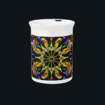 Pitcher with Brazil Colors Design<br><div class="desc">Bring a touch of Brazilian luxury to your table with our stunning pitcher featuring Brazil’s warm colors and glittering precious stones in a vibrant, luxurious design! This pitcher is more than just a functional piece; it’s a statement of elegance and Brazilian pride. The warm, iconic hues of Brazil’s flag are...</div>