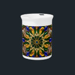 Pitcher with Brazil Colors Design<br><div class="desc">Bring a touch of Brazilian luxury to your table with our stunning pitcher featuring Brazil’s warm colors and glittering precious stones in a vibrant, luxurious design! This pitcher is more than just a functional piece; it’s a statement of elegance and Brazilian pride. The warm, iconic hues of Brazil’s flag are...</div>