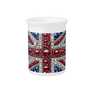 Pitcher with British Colors Design