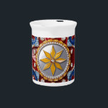 Pitcher with Colombian Colors Design<br><div class="desc">Elevate your table setting with our Pitcher in Colombian Colors Design, where vibrant national pride meets elegant craftsmanship. Featuring a stunning 3D gemstone effect in the iconic yellow, blue, and red of the Colombian flag, this exquisite pitcher brings a bold and artistic touch to any occasion. Whether serving refreshing beverages...</div>