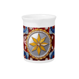 Pitcher with Colombian Colors Design