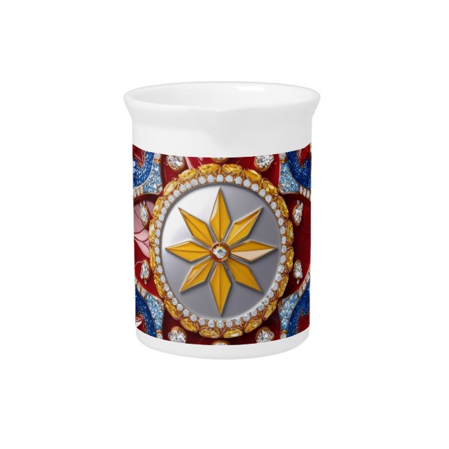 Pitcher with Colombian Colors Design (Front)