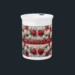 Pitcher with English Roses Design<br><div class="desc">Add a touch of elegance and national pride to your table setting with our exclusive pitcher featuring an English Roses design that beautifully imitates the flag of England! Crafted with meticulous attention to detail, this pitcher is more than just a functional item; it’s a celebration of the timeless beauty of...</div>