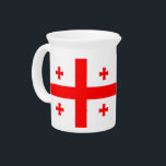 Pitcher with flag of Georgia<br><div class="desc">Add a touch of Georgian pride to your gatherings with our exclusive pitcher featuring the flag of Georgia! Crafted with meticulous attention to detail, this pitcher is more than just a functional serving piece; it’s a celebration of Georgia’s heritage and cultural pride. The vibrant design prominently displays the iconic Georgian...</div>