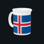 Pitcher with flag of Iceland<br><div class="desc">Add a touch of Icelandic pride to your kitchen with our exclusive pitcher featuring the flag of Iceland! Crafted with precision and care, this pitcher is more than just a functional item; it’s a tribute to Iceland’s stunning natural beauty and rich cultural heritage. The vibrant design proudly displays the iconic...</div>