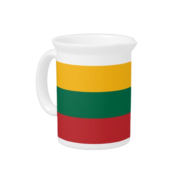 Pitcher with flag of Lithuania (Left)