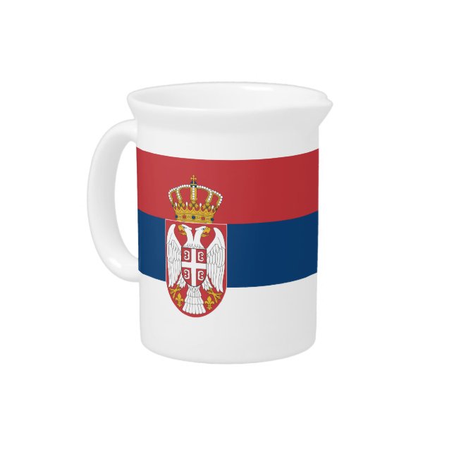  Pitcher with flag of Serbia (Left)