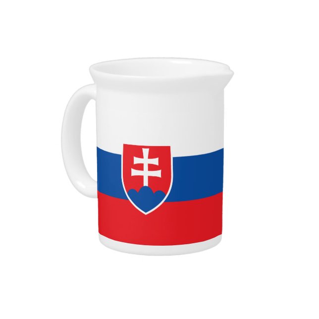 Pitcher with flag of Slovakia (Left)