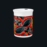 Pitcher with Germany Colors Design<br><div class="desc">Serve with style using our exclusive pitcher featuring Germany’s national colors in a modern 3D fantasy jewelry design! This pitcher is a perfect combination of functionality and artistry, meticulously crafted to showcase bold black, red, and gold tones from the German flag. The 3D abstract design creates a luxurious and visually...</div>