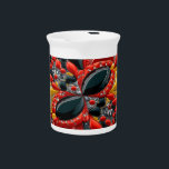 Pitcher with Germany Colors Design<br><div class="desc">Serve with style using our exclusive pitcher featuring Germany’s national colors in a modern 3D fantasy jewelry design! This pitcher is a perfect combination of functionality and artistry, meticulously crafted to showcase bold black, red, and gold tones from the German flag. The 3D abstract design creates a luxurious and visually...</div>