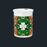 Pitcher with Irish Colors Design<br><div class="desc">Add a refreshing touch of Irish pride to your table with our pitcher featuring Ireland’s colors and a clover leaf good luck charm design! Expertly crafted, this pitcher blends practicality with cultural elegance, making it a delightful addition to your kitchen or dining room. The vibrant Irish colors and symbolic clover...</div>