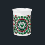 Pitcher with Italian Colors Design<br><div class="desc">Add a splash of Italian elegance to your table with our stunning pitcher featuring an Italian colors design, adorned with precious glittering gemstone highlights and brought to life in a vibrant 3D effect! This pitcher is not just a functional item, but a statement piece that reflects the beauty and culture...</div>