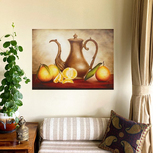 Pitcher with Oranges Canvas Print (Creator Uploaded)