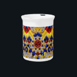 Pitcher with Romania Colors Design<br><div class="desc">Add a touch of Romanian pride and sophistication to your serving collection with our exclusive pitcher featuring Romania’s vibrant national colors and a dazzling crystalline 3D gemstone effect design! Crafted with both elegance and practicality in mind, this pitcher is more than just a functional item; it’s a celebration of Romania’s...</div>