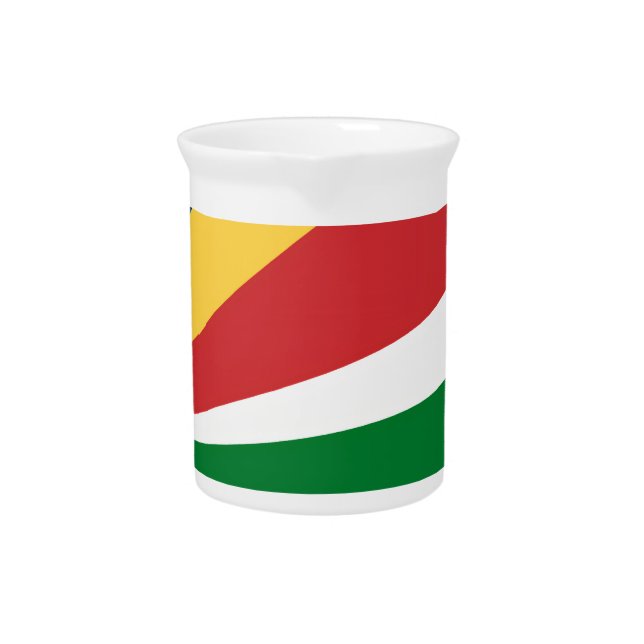 Pitcher with Seychelles Colors Design (Front)