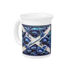 Pitcher withScottish Thistles Design