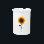 Pitcher - You Are My Sunshine<br><div class="desc">Do you love sunflowers? Maybe you are a fan of the song "You Are My Sunshine". If so,  this is a perfect pitcher for you!</div>