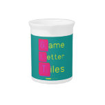 Game
 Letter
 Tiles  Pitchers