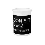 LONDON STREET SIGN  Pitchers
