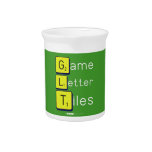 Game
 Letter
 Tiles  Pitchers