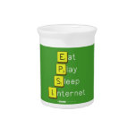 Eat
 Play
 Sleep
 Internet  Pitchers
