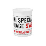 MINI SPECIAL GARAGE  Pitchers