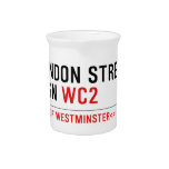 LONDON STREET SIGN  Pitchers