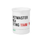 TOASTMASTER LUNCH MEETING  Pitchers