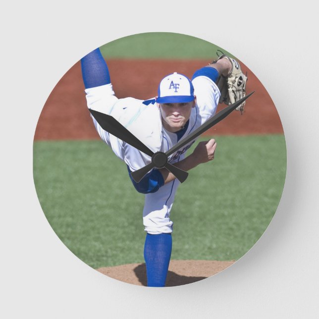 Pitcher's Acrylic Wall Clock - HAMbyWhiteGlove (Front)