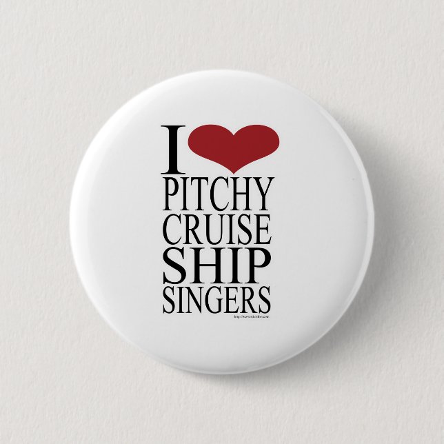 Pitchy Singers Rule Pinback Button (Front)