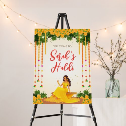 Pithi welcome signs Haldi decoration Haldi signs