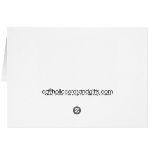 Pithy Irish Blessing Card - Customizable on inside (Back Horizontal)