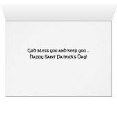 Pithy Irish Blessing Card - Customizable on inside (Inside Horizontal (Bottom))