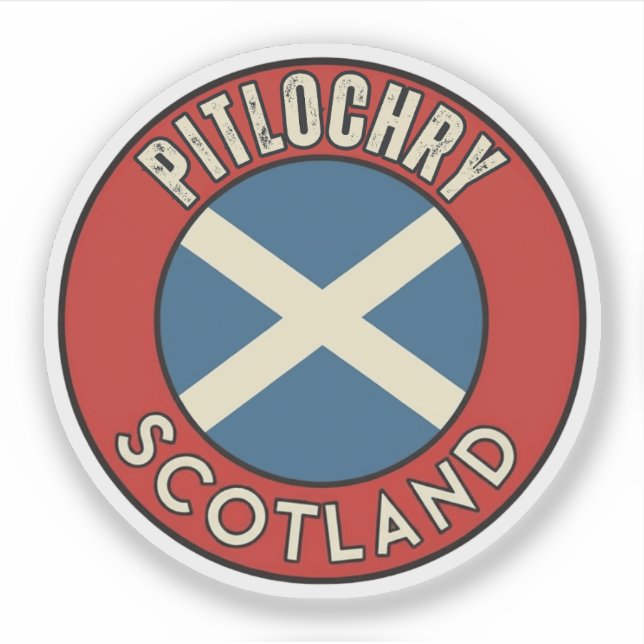 Pitlochry, Scotland Sticker (Front)