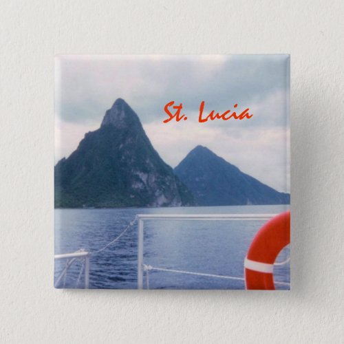 Pitons from the Sea Button