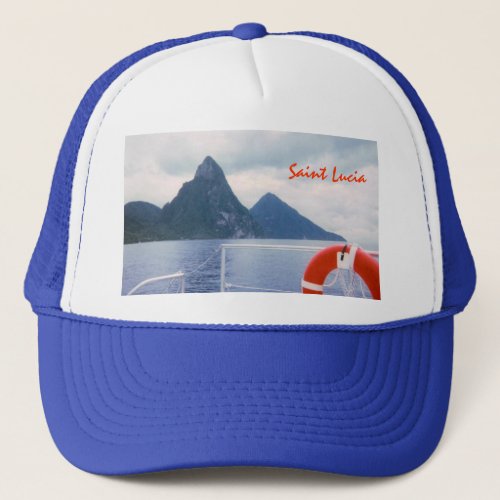 Pitons from the Sea Custom Hat