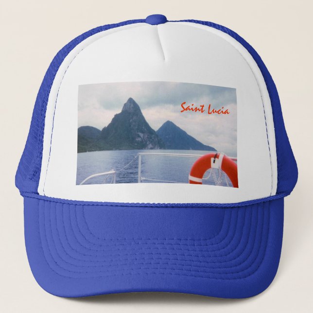 Pitons from the Sea Custom Hat (Front)