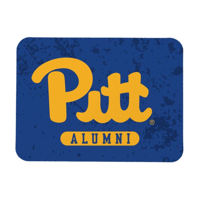 Pitt Alumni Distressed Magnet (Horizontal)