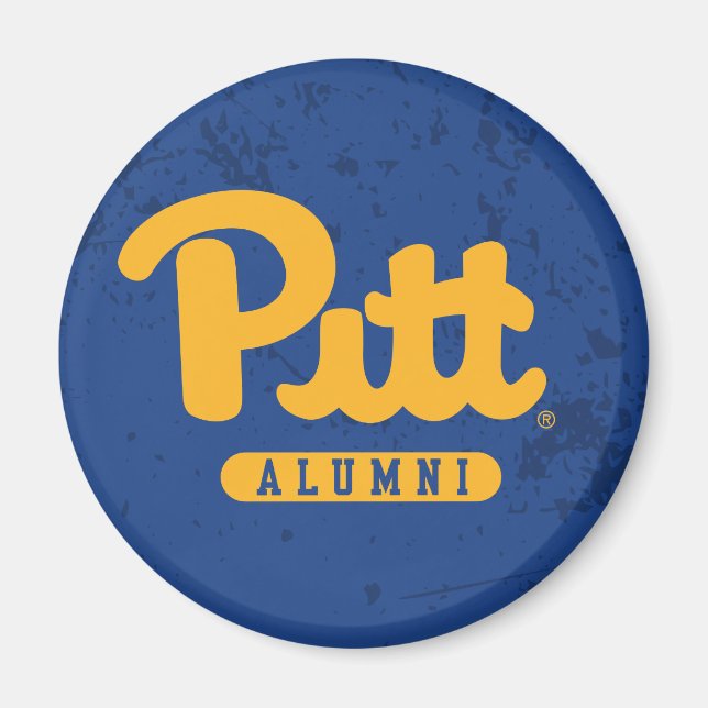 Pitt Alumni Distressed Magnet (Front)