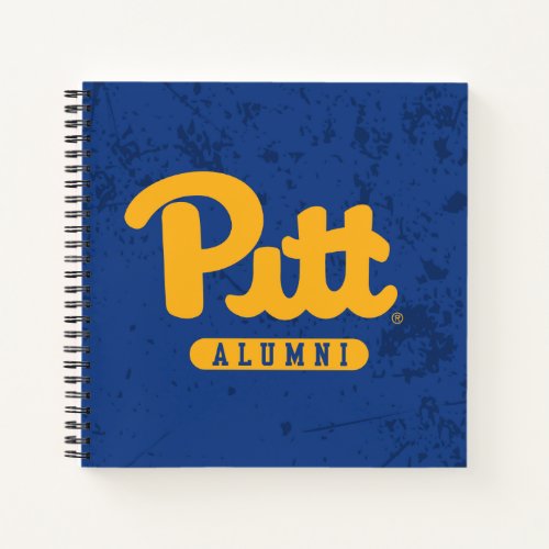 Pitt Alumni Distressed Notebook