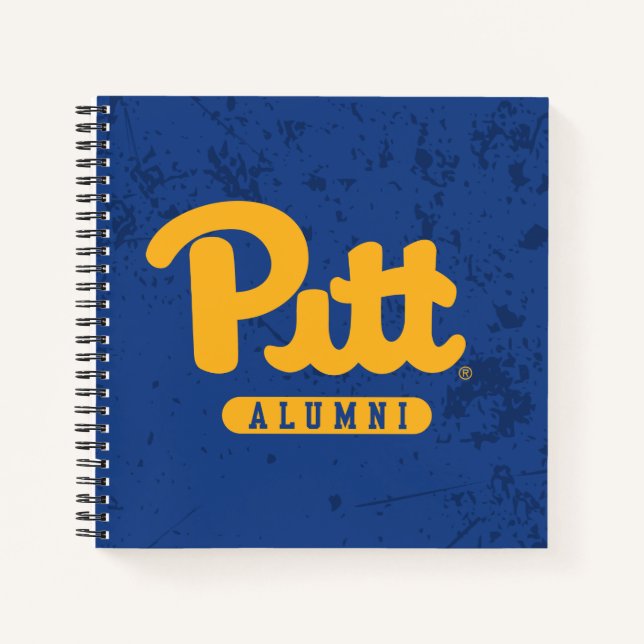 Pitt Alumni Distressed Notebook (Front)