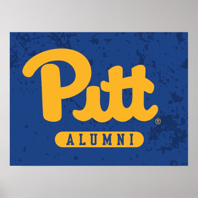 Pitt Alumni Distressed Poster (Front)