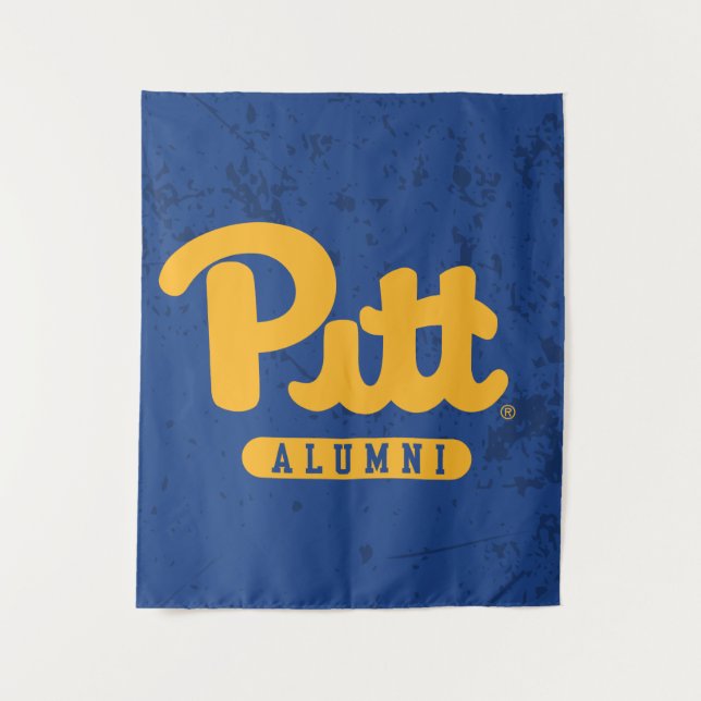 Pitt Alumni Distressed Tapestry (Front)